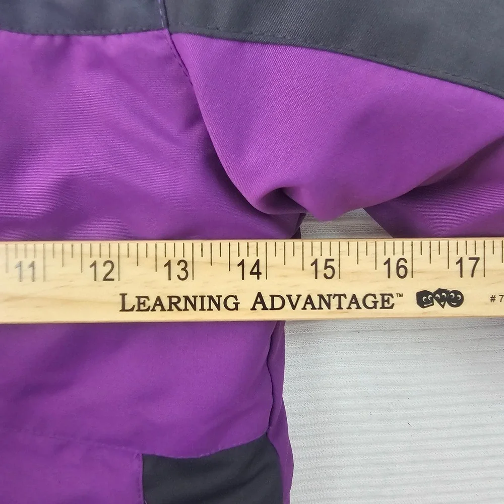 Iceburg Outerwear Toddler 2T Purple‎ Black Hooded Winter Jacket Ski Coat Fleece